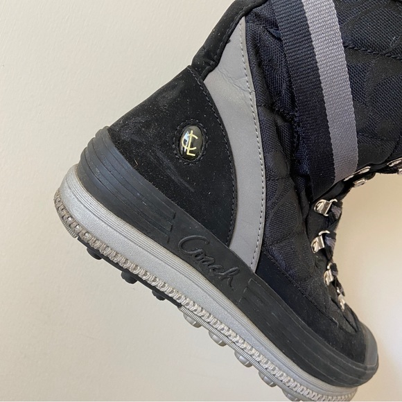 Coach Marian Black Snow Boots size 7 - Picture 9 of 13